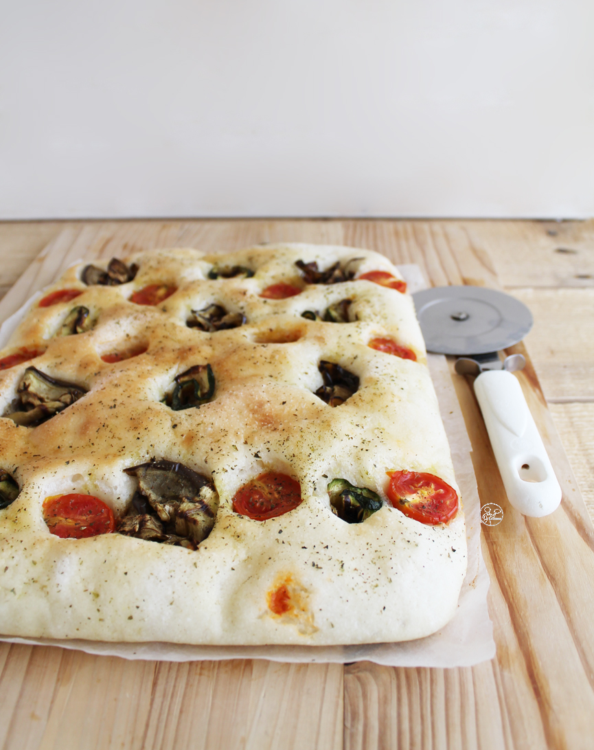 Focaccia con verdure grigliate senza glutine - La Cassata Celiaca Focaccia con verdure grigliate senza glutine - La Cassata Celiaca