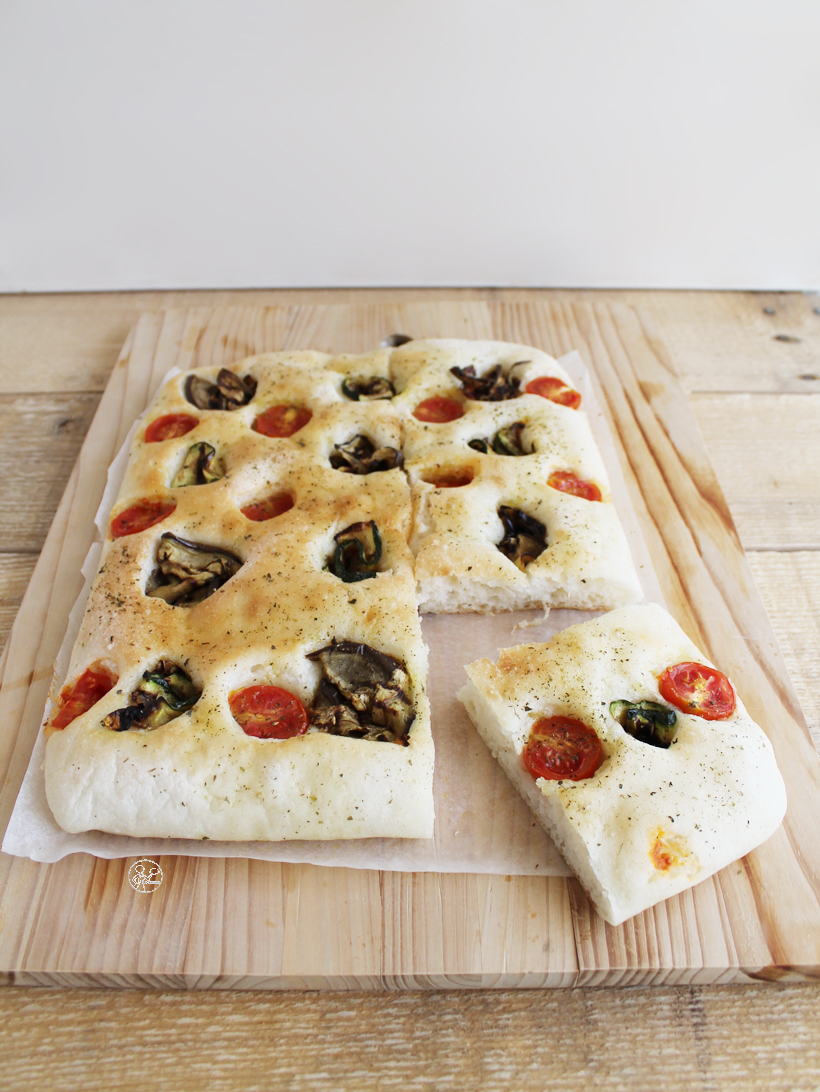 Focaccia aux légumes grillés sans gluten - La Cassata