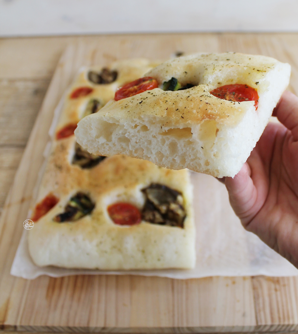 Focaccia aux légumes grillés sans gluten - La Cassata