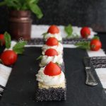 Appetizer con crema di formaggio, pomodorini e menta - La Cassata Celiaca