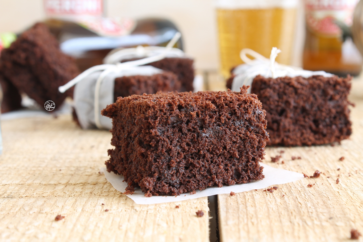 Brownie alla birra Peroni senza glutine - La Cassata Celiaca