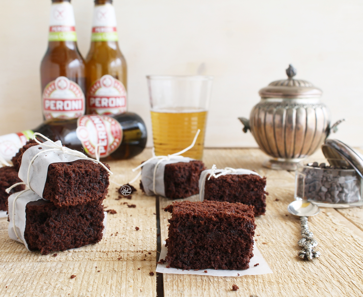 Brownie alla birra Peroni senza glutine - La Cassata Celiaca