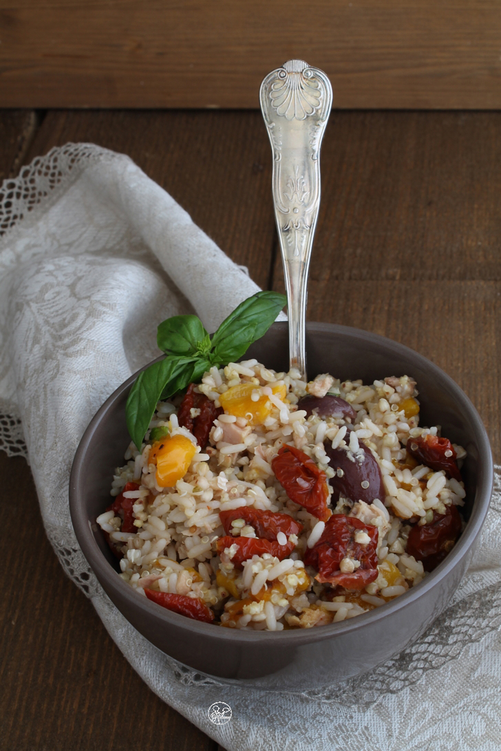 Insalata muti cereali con verdure - La Cassata Celiaca