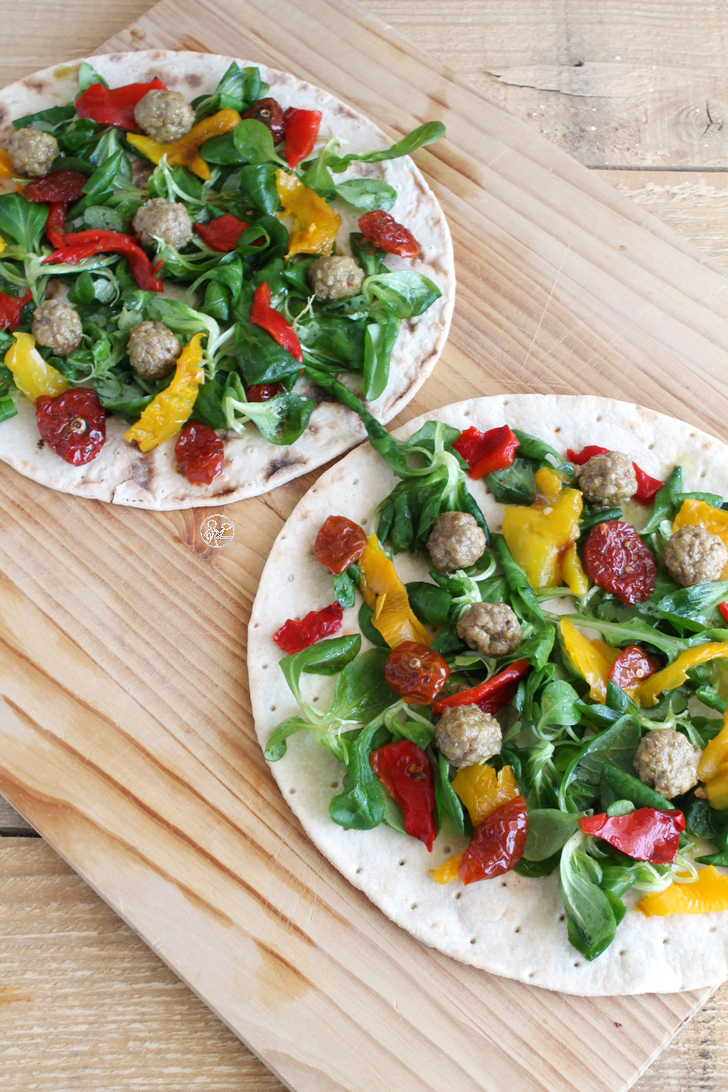 Wrap aux légumes et boulettes de viande - La Cassata Wrap aux légumes et boulettes de viande - La Cassata