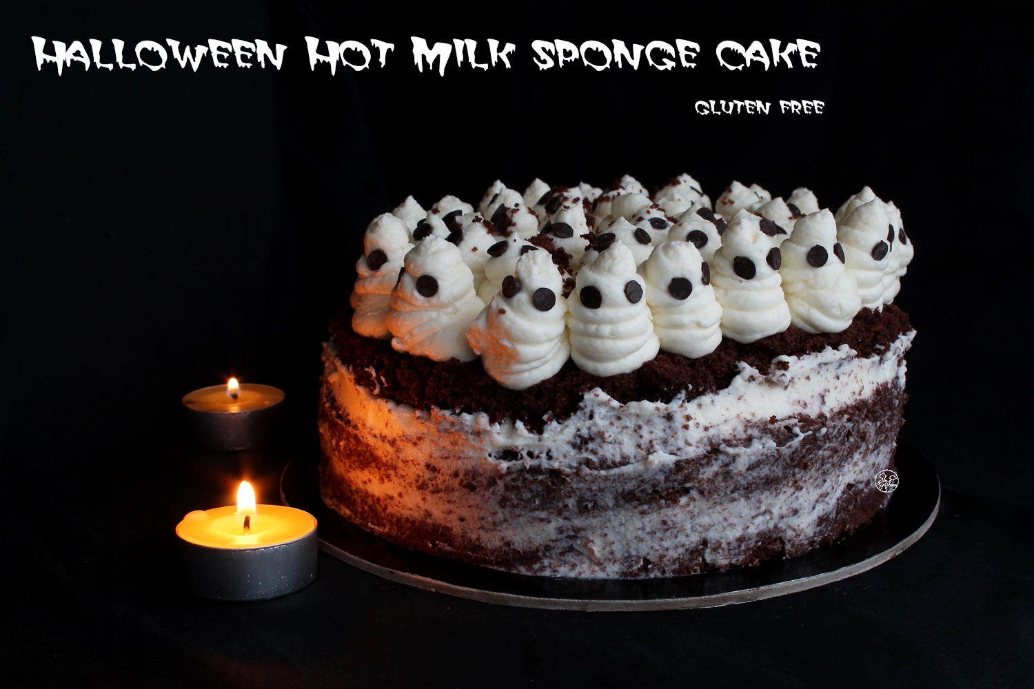Halloween Hot Milk Sponge Cake sans gluten - La Cassata Celiaca