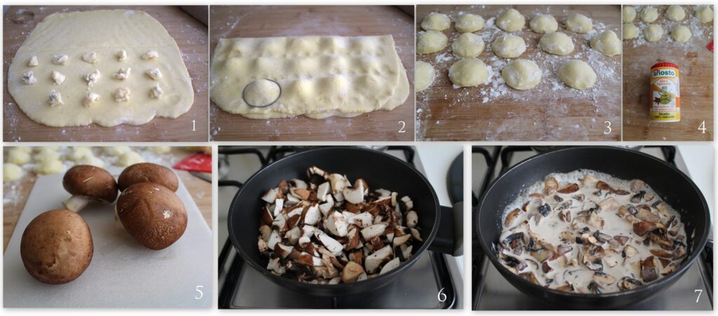 Ravioli di patate con funghi senza glutine - La Cassata Celiaca