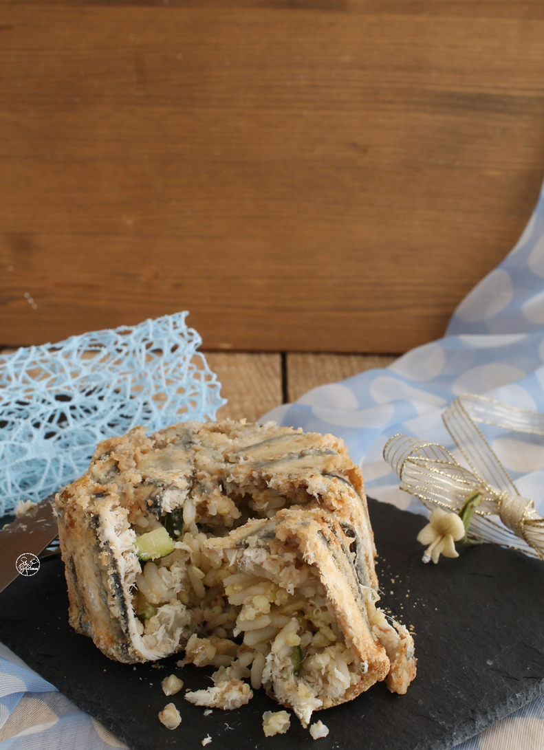 Tortino di alici, cereali e zucchine - La Cassata Celiaca