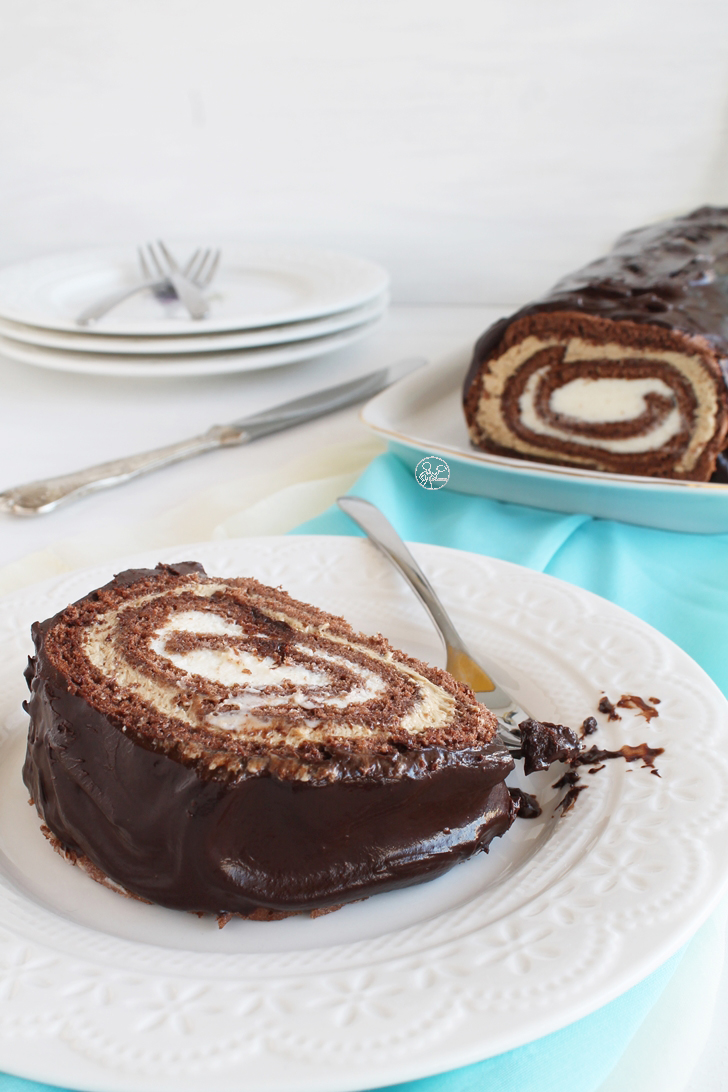 Gâteau roulé Moka sans gluten - La Cassata Celiaca