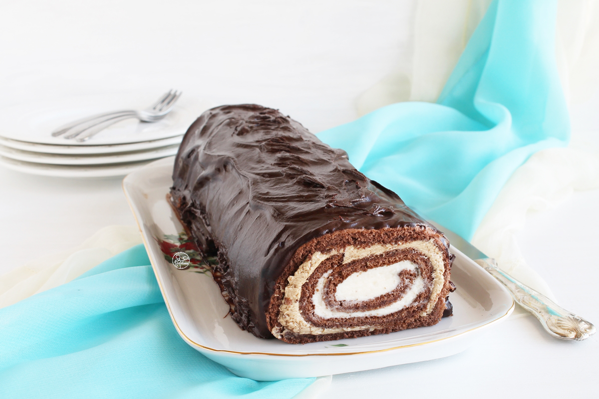 Tronchetto Moka senza glutine - La Cassata Celiaca Tronchetto Moka senza glutine - La Cassata Celiaca