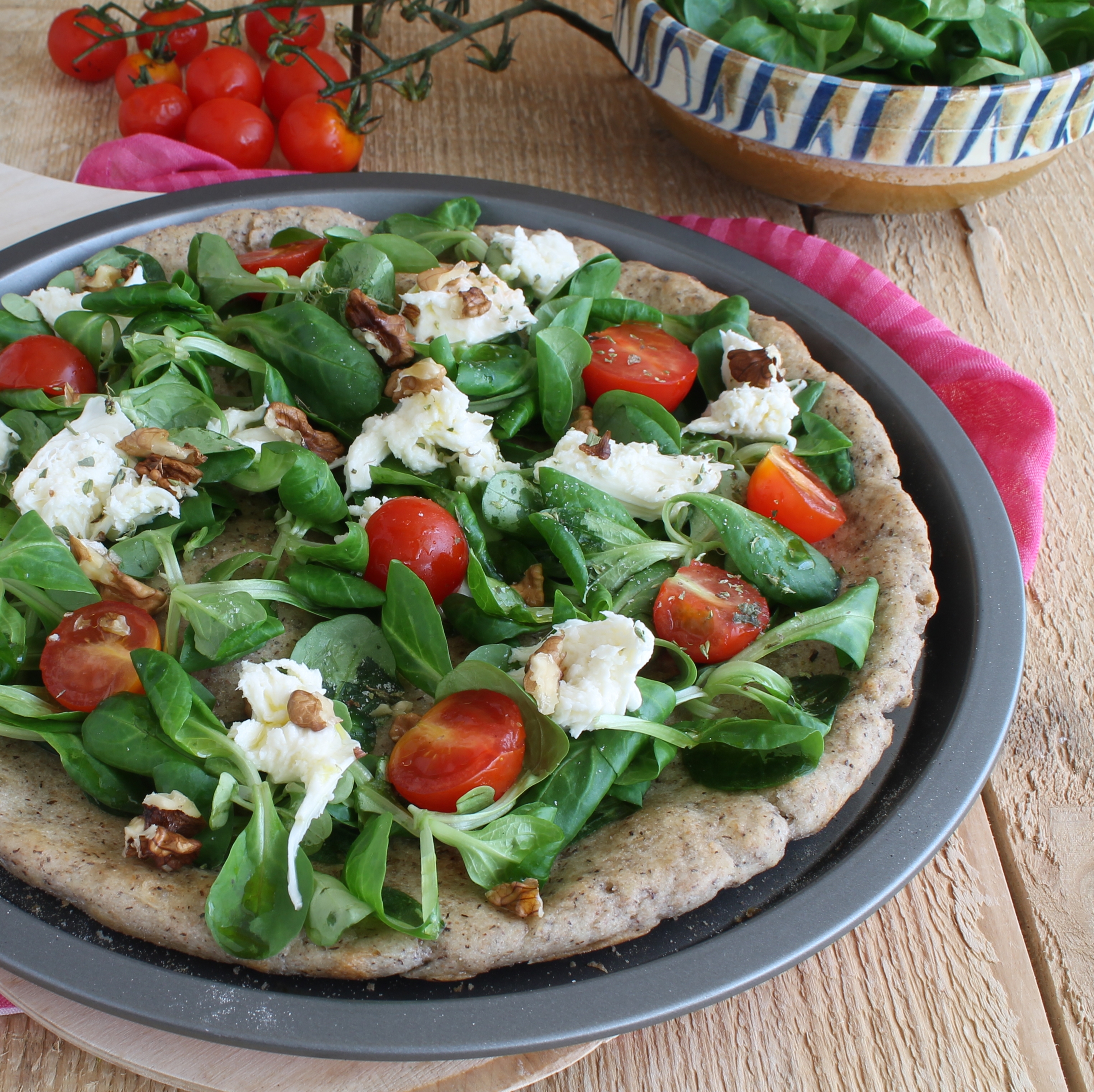 Pizza vegetariana senza glutine - La Cassata Celiaca