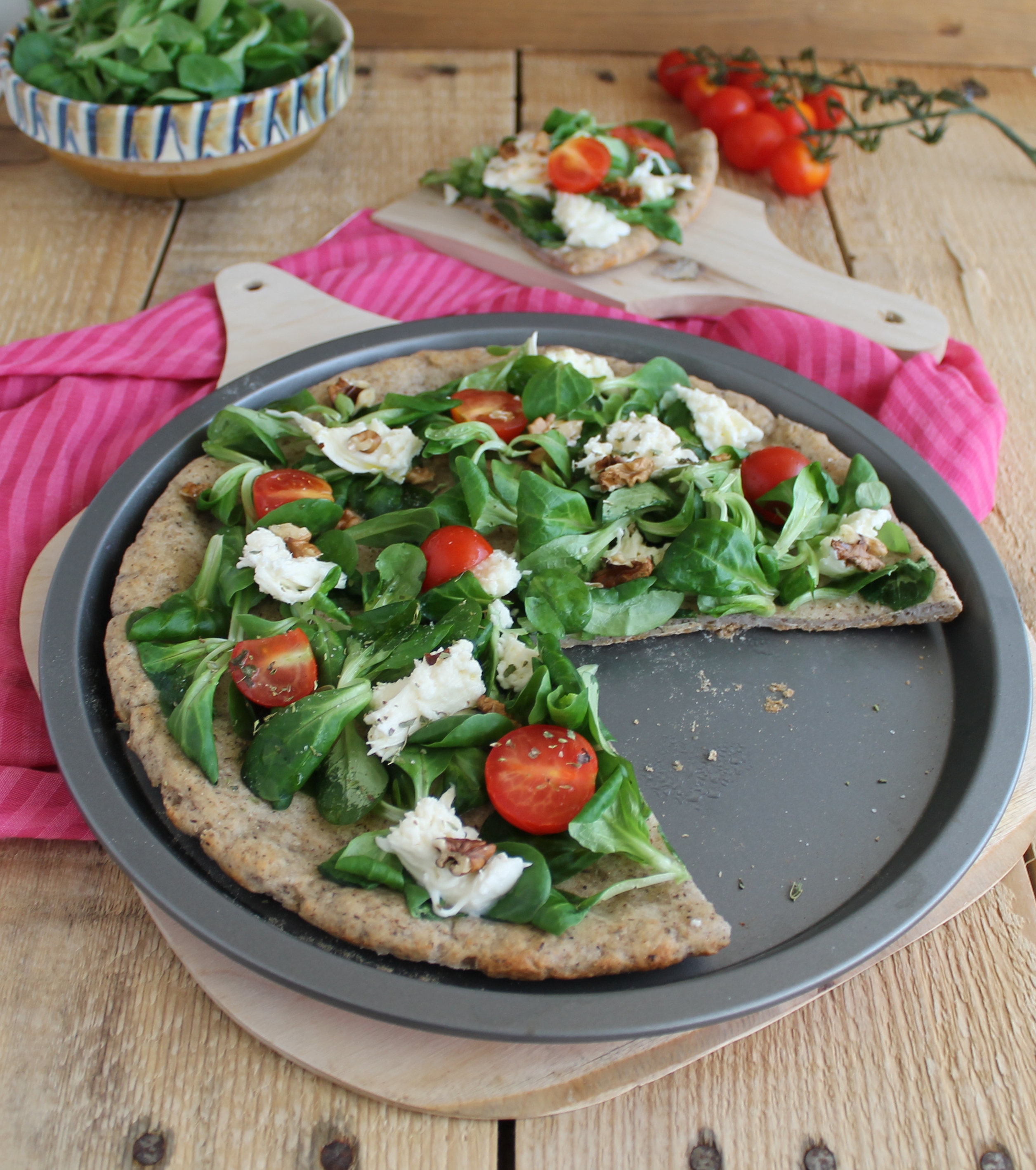 Pizza vegetariana senza glutine - La Cassata Celiaca Pizza vegetariana senza glutine - La Cassata Celiaca