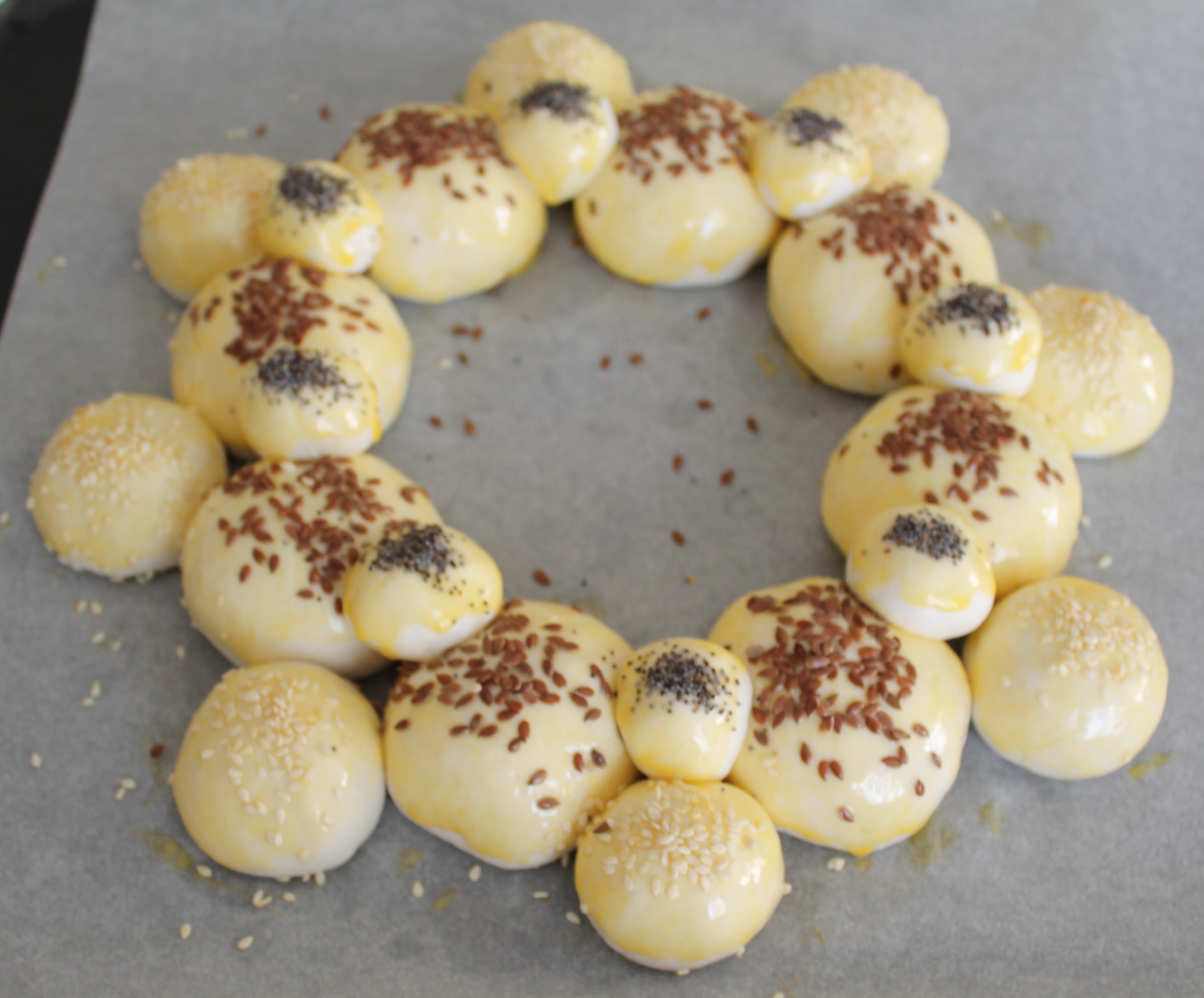 Ghirlanda di pane senza glutine - La Cassata Celiaca