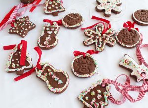 Biscotti natalizi al cacao senza glutine - La Cassata Celiaca