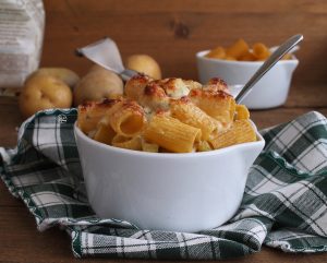 Gratin di rigatoni e patate senza glutine - La Cassata Celiaca