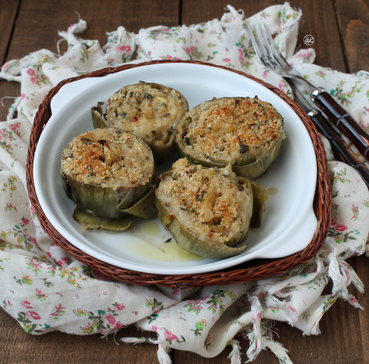 Artichauts farcis à l'italienne sans gluten - La Cassata Celiaca Artichauts farcis à l'italienne sans gluten - La Cassata Celiaca