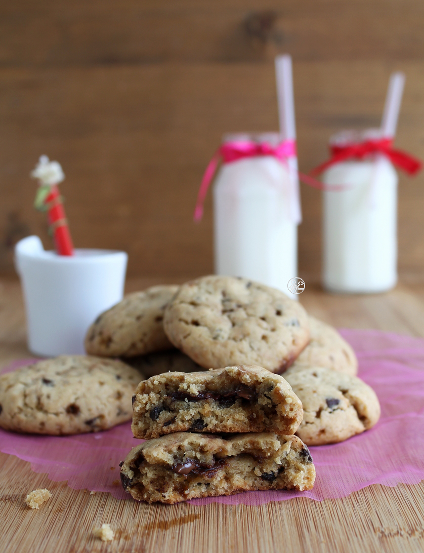 Cookies au Nutella et chocolat sans gluten - La Cassata Celiaca