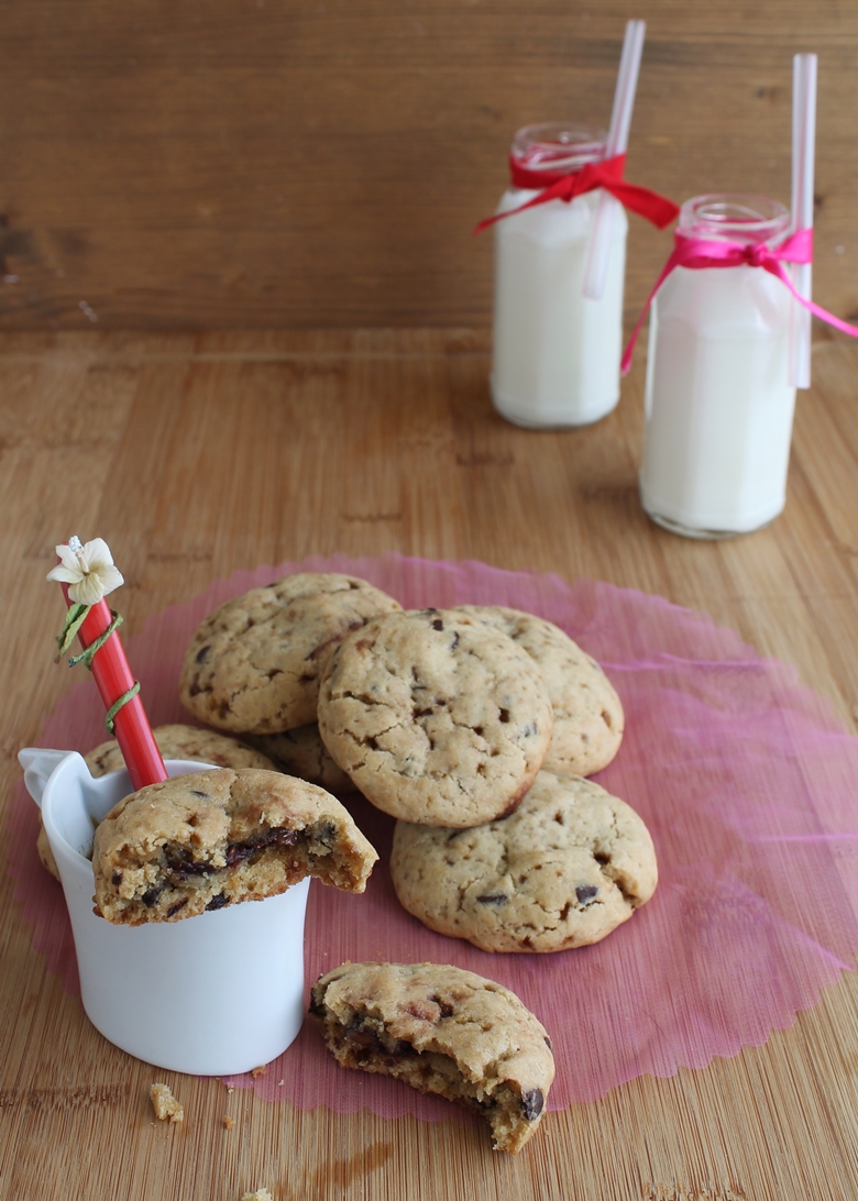 Cookies au Nutella et chocolat sans gluten - La Cassata Celiaca