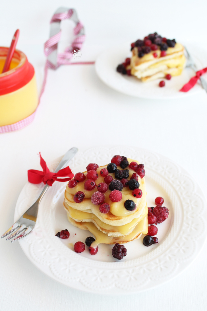 Pancakes, lemon curd e frutti di bosco senza glutine - La Cassata Celiaca