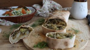 Strudel d'artichauts et pommes de terre sans gluten - La Cassata Celiaca