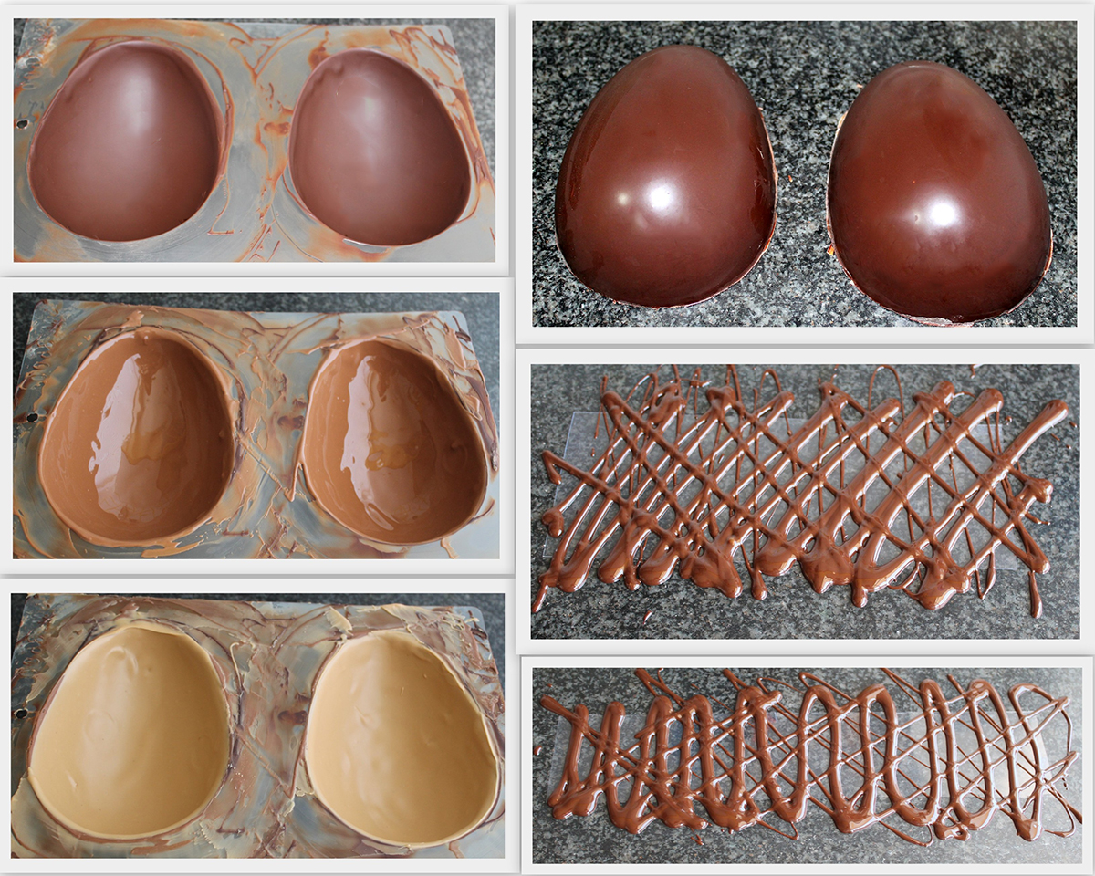 Uovo di cioccolato ai tre gusti senza glutine - La Cassata Celiaca