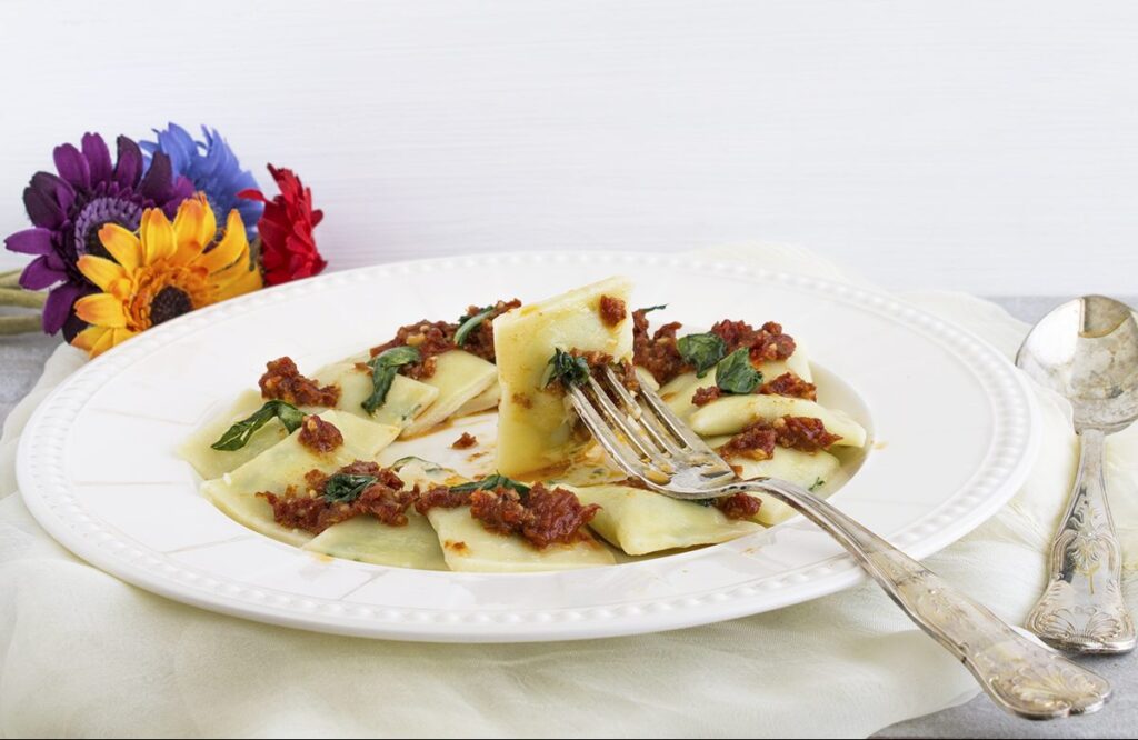 Ravioli senza glutine con bietole e mascarpone - La Cassata Celiaca Ravioli senza glutine con bietole e mascarpone - La Cassata Celiaca