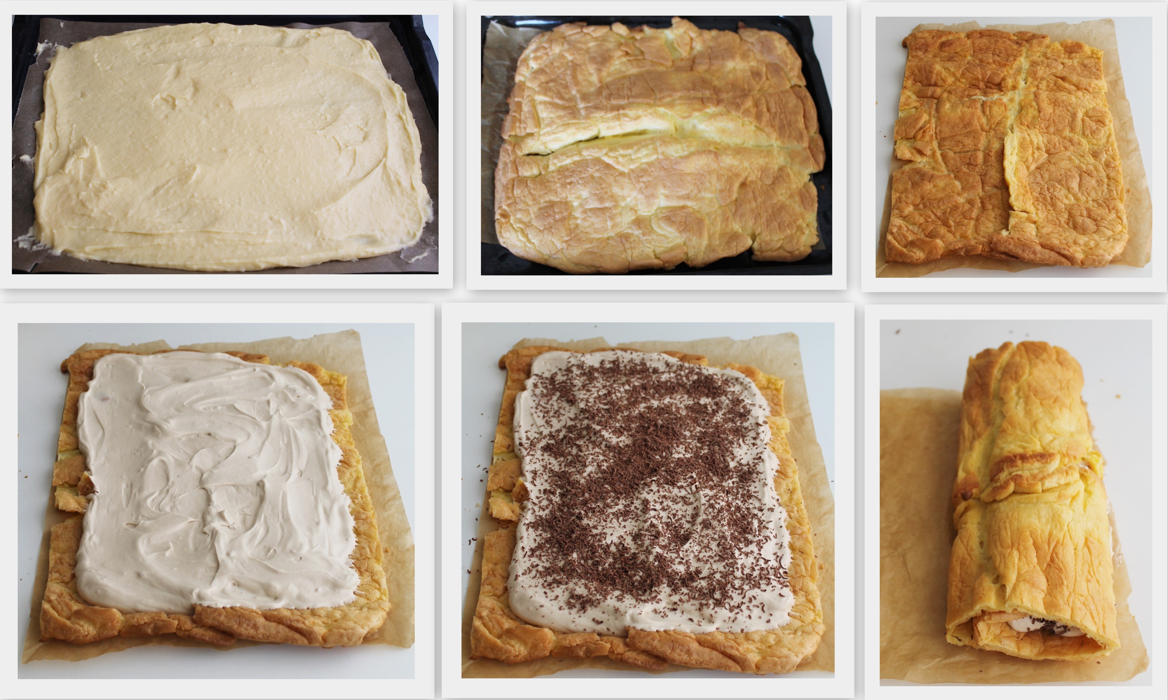 Rouleau da pâte à choux et chantilly aux noisettes sans gluten -La Cassata Celiaca