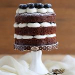 Naked cake aux myrtilles sans gluten - La Cassata Celiaca