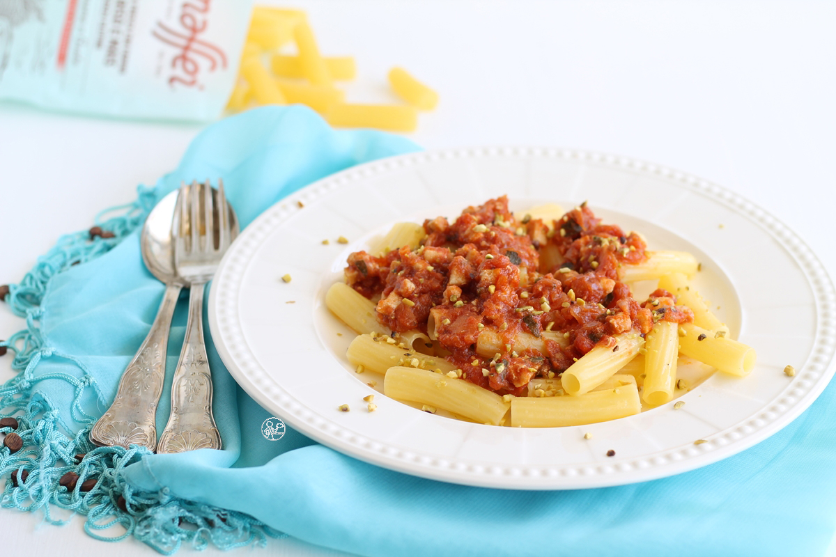 Rigatoni alla siciliana senza glutine - La Cassata Celiaca Rigatoni alla siciliana senza glutine - La Cassata Celiaca