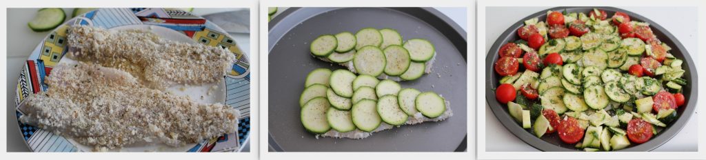 Filetto di branzino con pomodorini e zucchine - La Cassata Celiaca