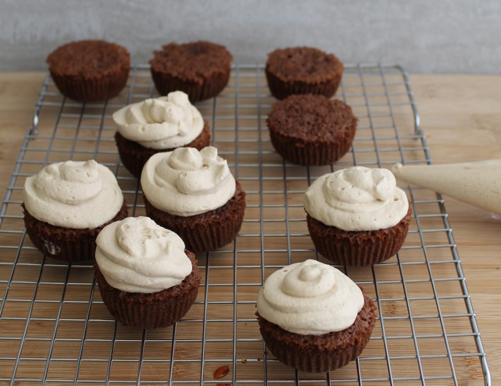 Cupcakes moka-caramel sans gluten - La Cassata Celiaca