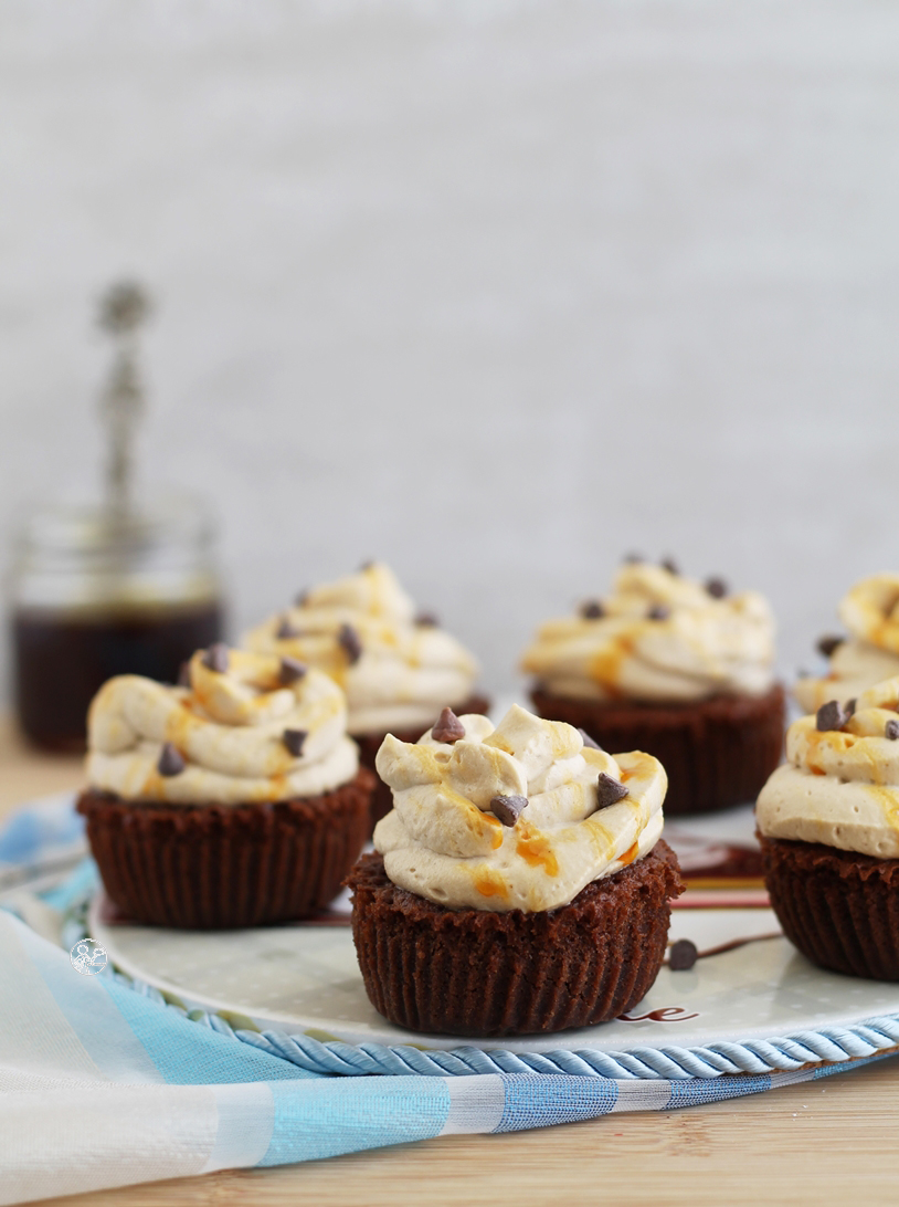 Cupcakes moka-caramel sans gluten - La Cassata Celiaca