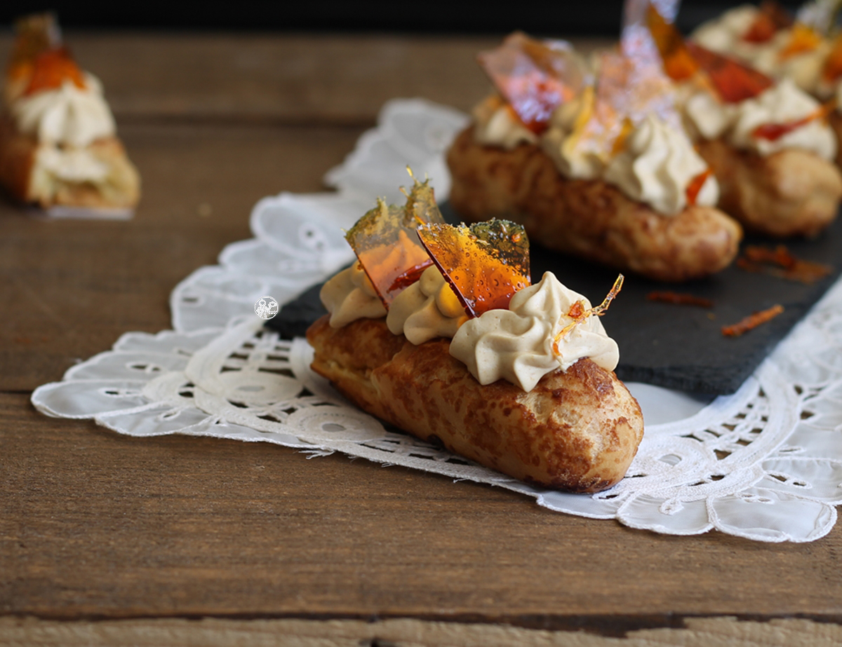Eclair au caramel de Biasetto mais sans gluten - La Cassata Celiaca Eclair au caramel de Biasetto mais sans gluten - La Cassata Celiaca