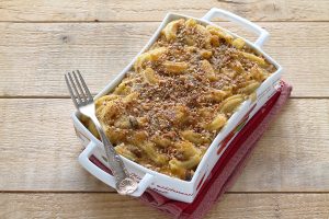 Gratin de pâtes avec potiron et champignons, sans gluten - La Cassata Celiaca