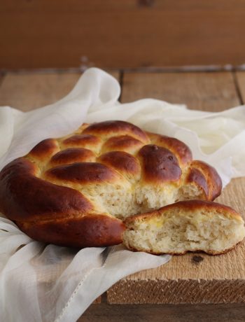 Brioche intrecciata senza glutine - La Cassata Celiaca