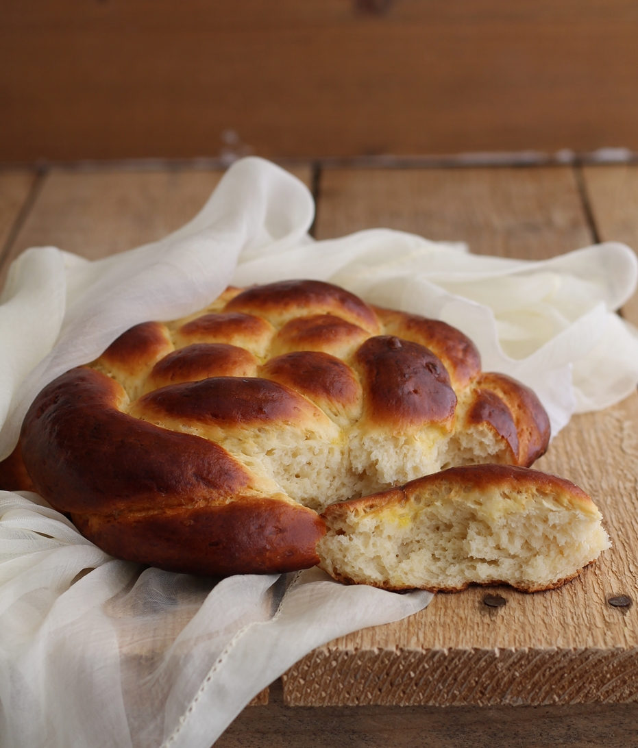 Brioche intrecciata senza glutine - La Cassata Celiaca