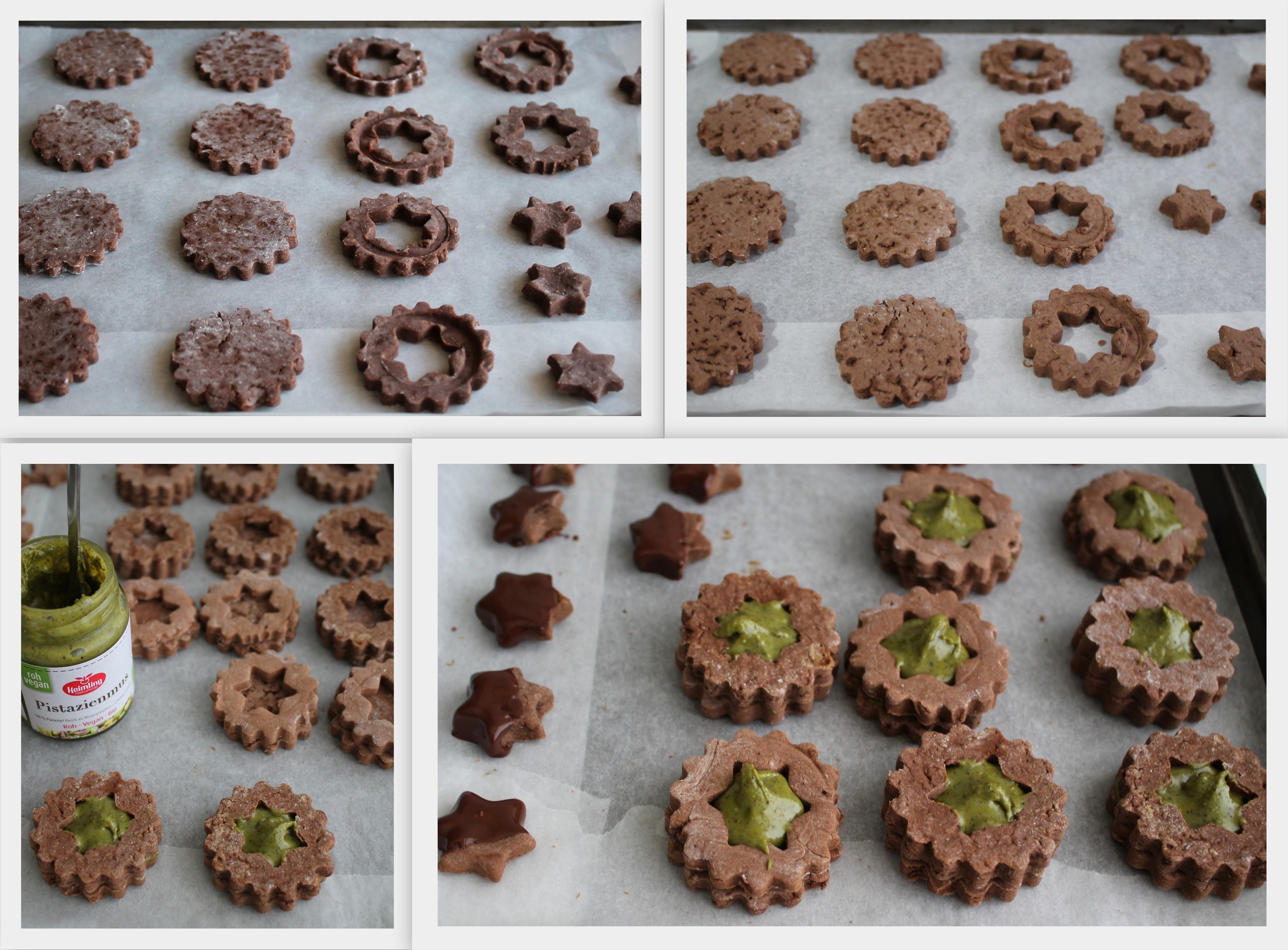 Frollini al cacao e cocco con crema di pistacchi senza glutine - La Cassata Celiaca