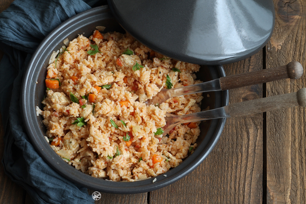 Tajine di pollo e riso basmati - La Cassata Celiaca