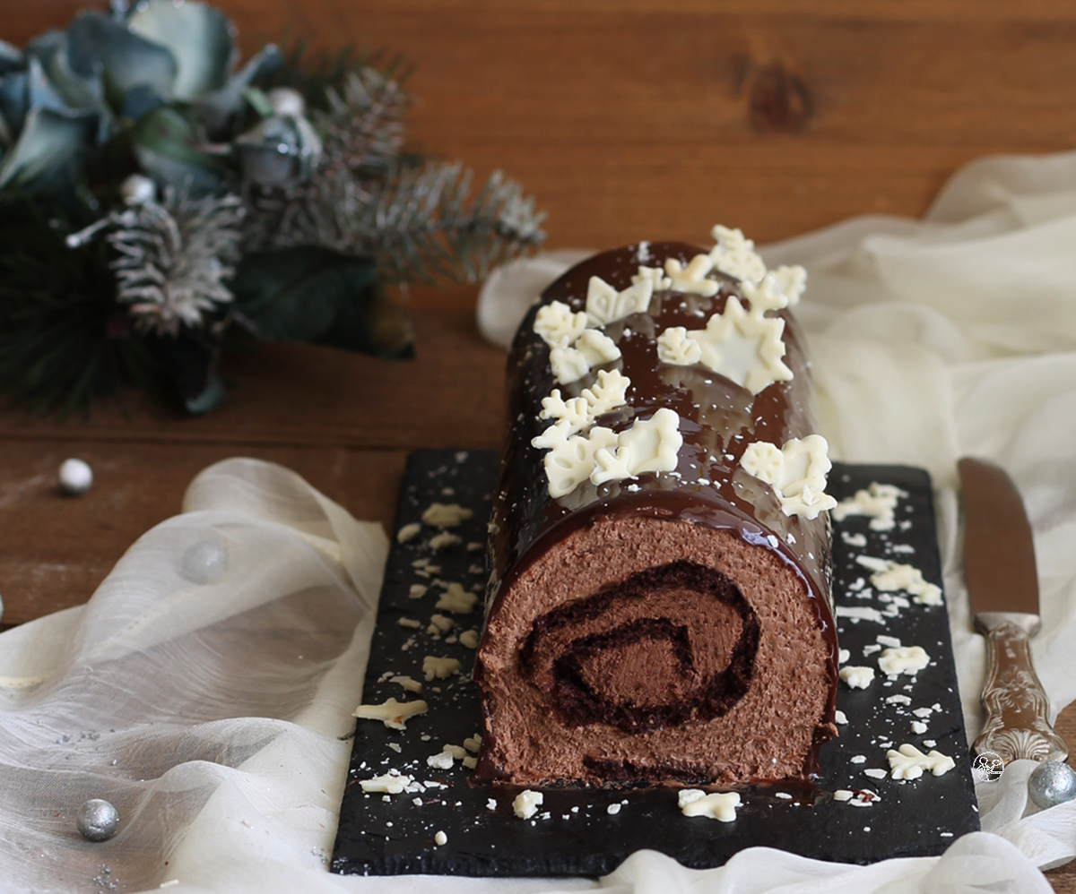 Tronchetto al doppio cioccolato senza glutine - La Cassata Celiaca