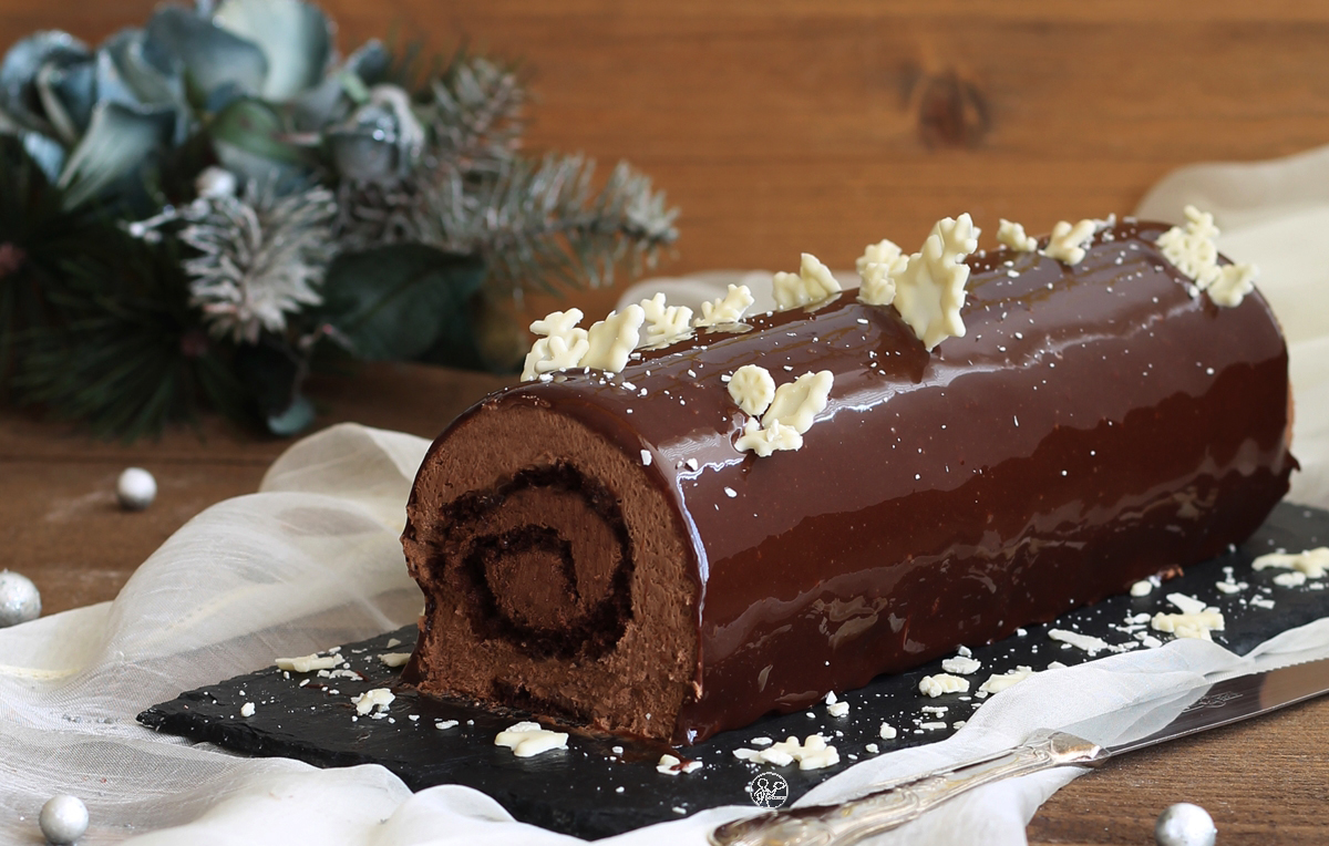 Tronchetto al doppio cioccolato senza glutine - La Cassata Celiaca