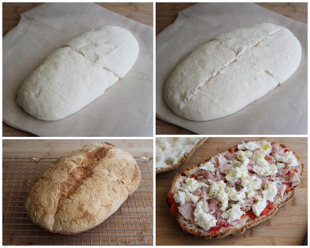 Ciabatta de pain-pizza sans gluten - La Cassata Celiaca