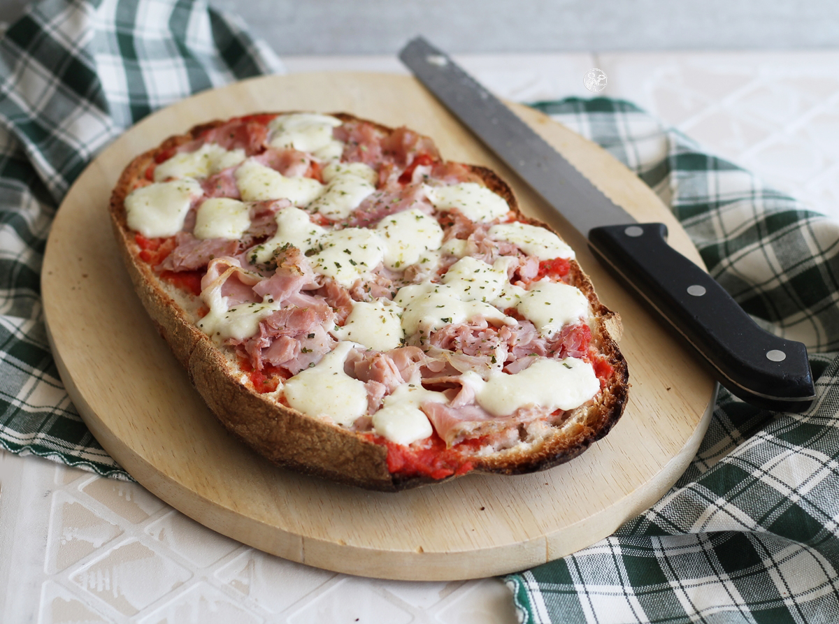 Ciabatta de pain-pizza sans gluten - La Cassata Celiaca