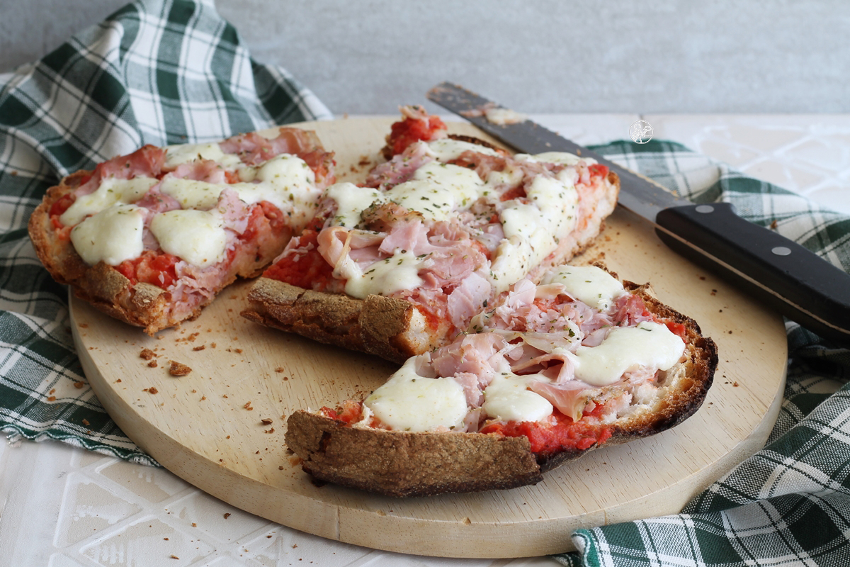 Ciabatta de pain-pizza sans gluten - La Cassata Celiaca