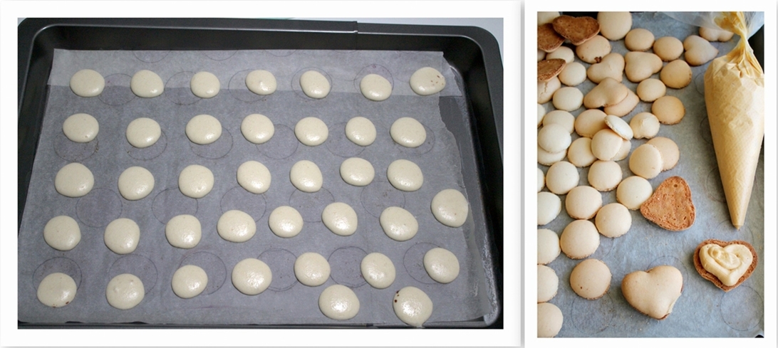 Macarons avec crème au caramel sans gluten - La Cassata Celiaca