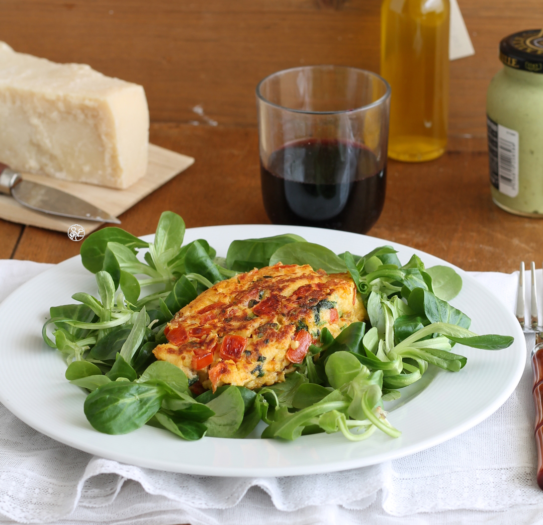 Frittata sicilienne avec tomates et basilic - La Cassata Celiaca