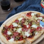 Pizza sans gluten (et sans mix) avec artichauts et saucisson - La Cassata Celiaca