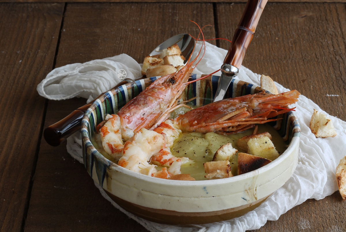 Velouté de petits pois et crevettes - La Cassata Celiaca