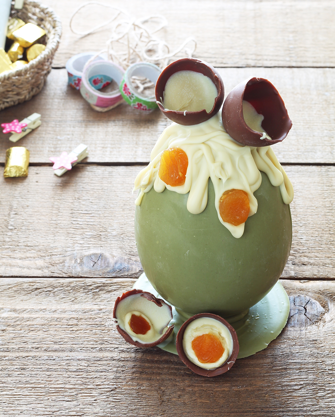 Uovo di Pasqua al pistacchio senza glutine - La Cassata Celiaca