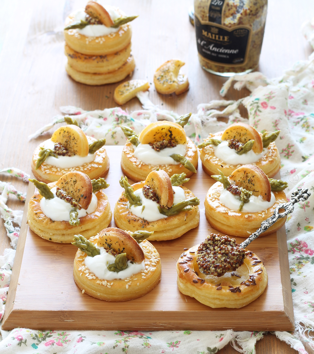 Cestini di sfoglia con asparagi senza glutine - La Cassata Celiaca Cestini di sfoglia con asparagi senza glutine - La Cassata Celiaca