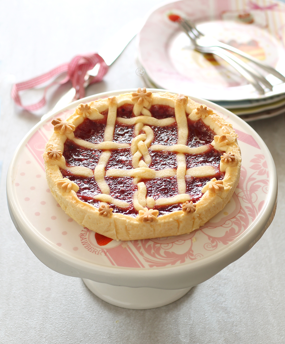 Tarte à la confiture de groseilles sans gluten - La Cassata Celiaca Tarte à la confiture de groseilles sans gluten - La Cassata Celiaca