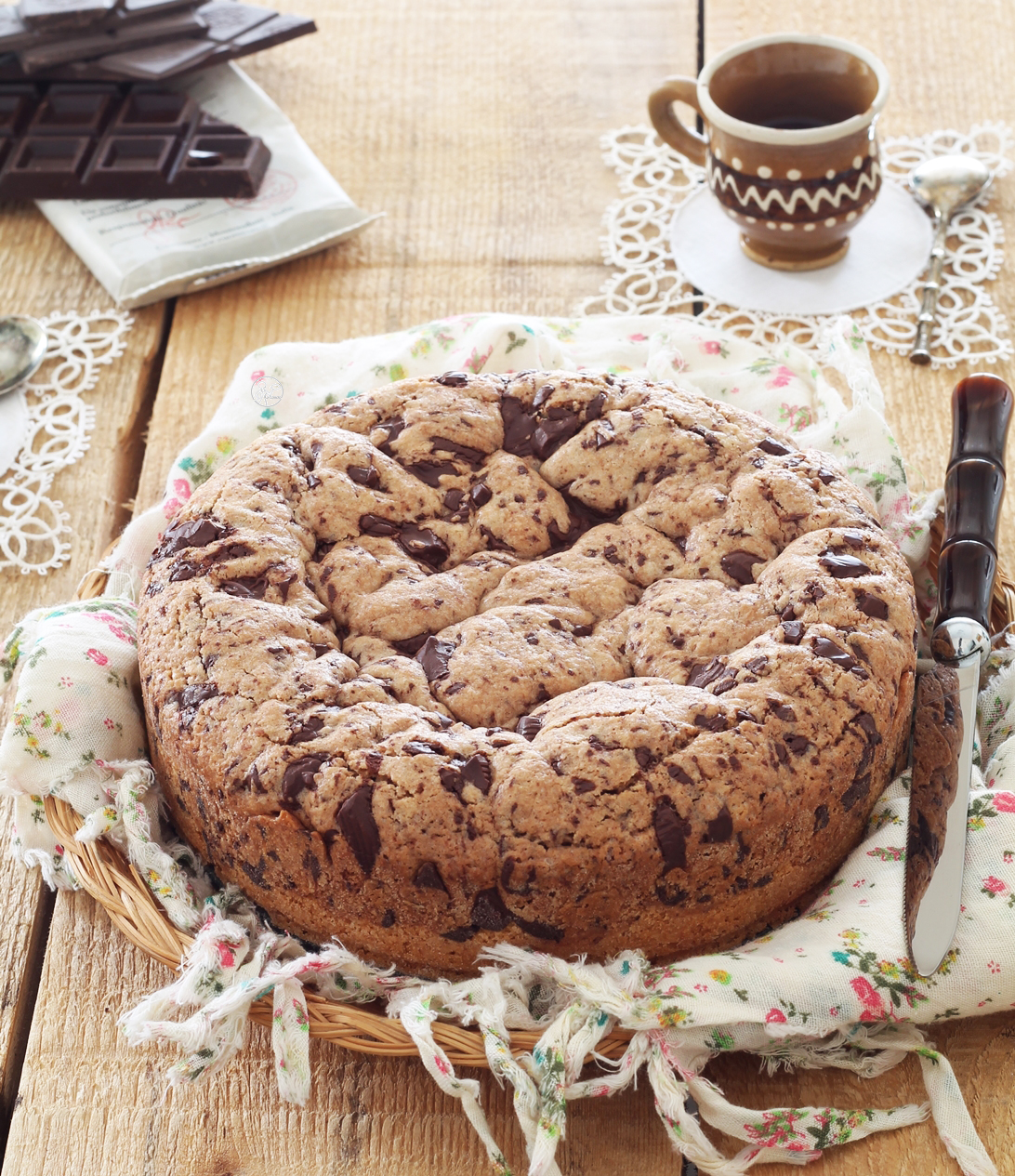 Cookie cake sans gluten - La Cassata Celiaca
